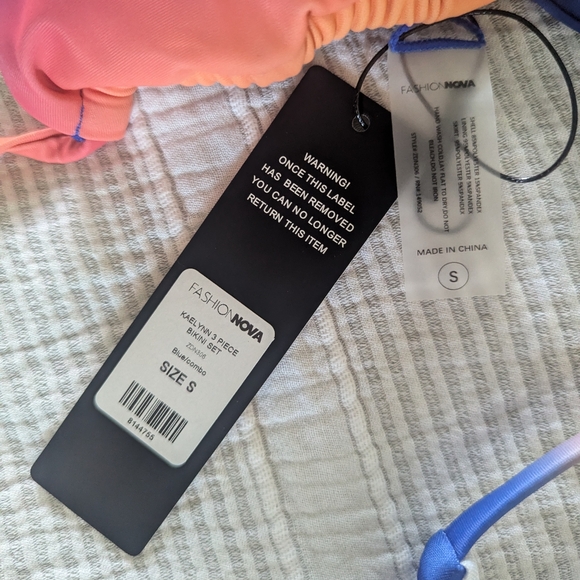 Fashion Nova Sunset Bikini & Cover Up - Picture 3 of 9